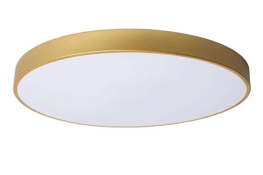 Lucide UNAR - Deckenleuchte - Ø 60 cm - LED Dim. - 1x60W 2700K - 3 StepDim - Mattes Gold / Messing - UIT